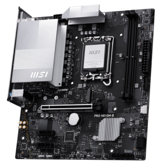 MSI PRO H810M-B placa base Intel H810 LGA 1851 (Socket V1) micro ATX