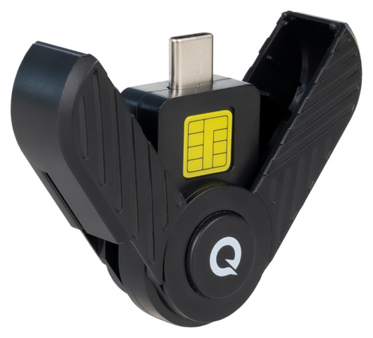 TooQ TQR-3011B lector de tarjeta inteligente USB Tipo C