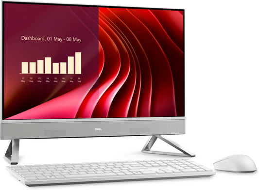 DELL EC24250 Intel Core 7 150U 60,5 cm (23.8'') 1920 x 1080 Pixeles PC todo en uno 16 GB DDR5-SDRAM 512 GB SSD Windows 11 Pro Wi-Fi 6E (802.11ax) Blanco