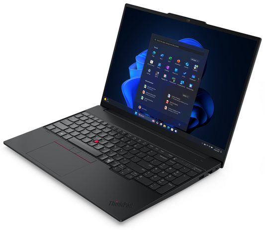 Lenovo ThinkPad E16 Gen 3 (Intel) Copilot+ PC Intel Core Ultra 5 226V Portatil 40,6 cm (16'') WUXGA 16 GB LPDDR5x-SDRAM 512 GB SSD Wi-Fi 6E (802.11ax) Windows 11 Pro Espanol Negro