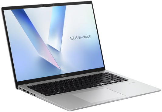 ASUS Vivobook 16 X1607CA-MB121 Copilot+ PC - Ordenador Portatil '' WUXGA (Intel Core Ultra 7 255H, 16GB RAM, 512GB SSD, Arc 140T, Sin Sistema Operativo) Plata Fria - Teclado QWERTY espanol