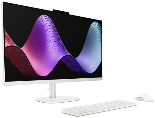HP OmniStudio All-in-One Desktop 27-cv0012ns PC AMD Ryzen⢠5 40 68,6 cm (27'') 1920 x 1080 Pixeles 16 GB LPDDR5-SDRAM 1 TB SSD FreeDOS Wi-Fi 7 (802.11be) Blanco