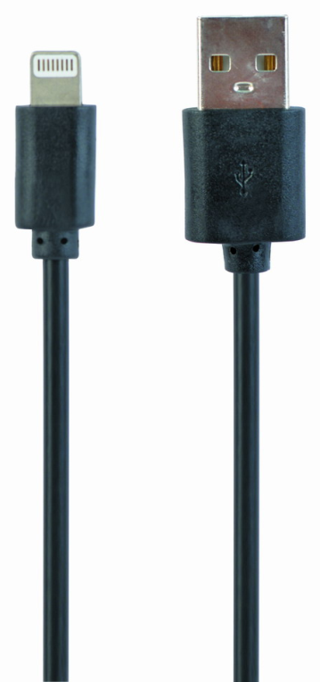 Gembird CC-USB2-AMLM-1M cable de conector Lightning Negro
