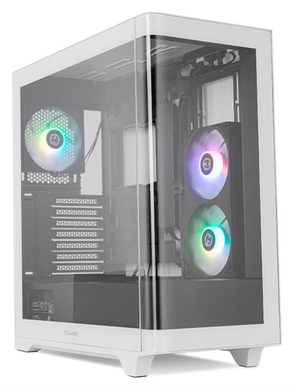 NOX Hummer ETHER Midi Tower Negro, Blanco
