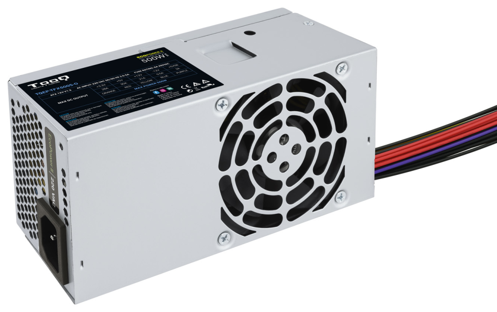TooQ Ecopower II TFX OEM unidad de fuente de alimentacion 500 W 20+4 pin ATX Plata