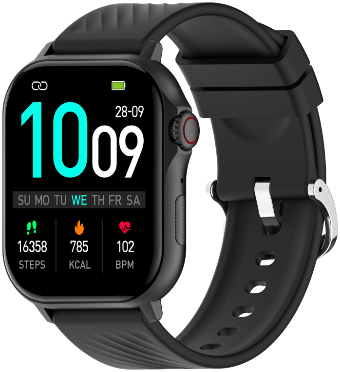 Denver SWG-159B Relojes inteligentes y deportivos 5,41 cm (2.13'') AMOLED Digital Pantalla tactil Negro GPS (satelite)