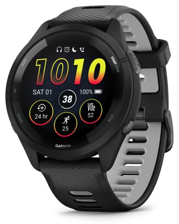 Garmin Forerunner 265 3,3 cm (1.3'') AMOLED 46 mm Digital 416 x 416 Pixeles Pantalla tactil Negro Wifi GPS (satelite)