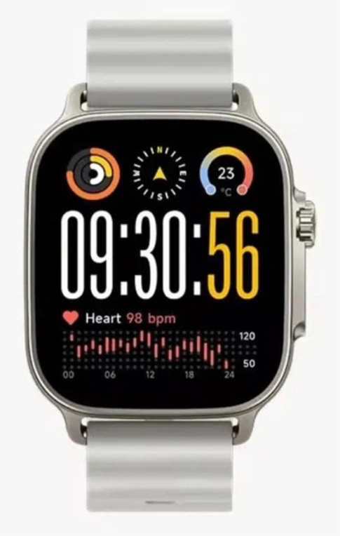 realme Watch 5 5 cm (1.97'') AMOLED Digital 390 x 450 Pixeles Pantalla tactil Plata GPS (satelite)