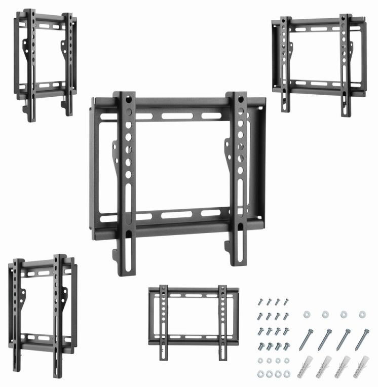 Gembird WM-42F-04 soporte para TV 106,7 cm (42'') Negro
