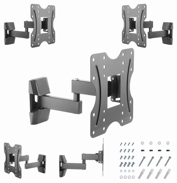 Gembird WM-42ST-01 soporte para TV 106,7 cm (42'') Negro