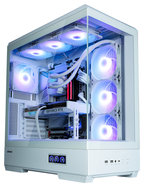 Zalman P50 DS White Midi Tower Blanco