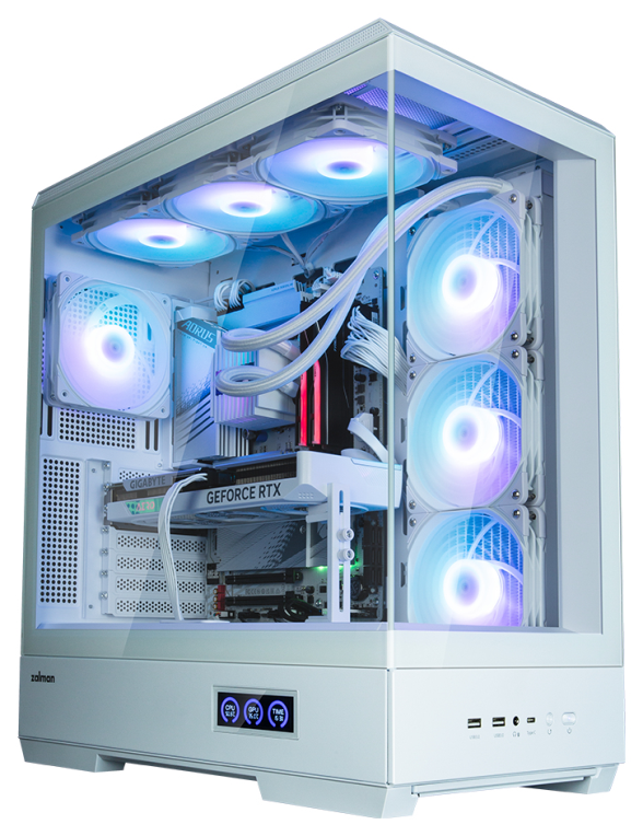 Zalman P50 DS White Midi Tower Blanco
