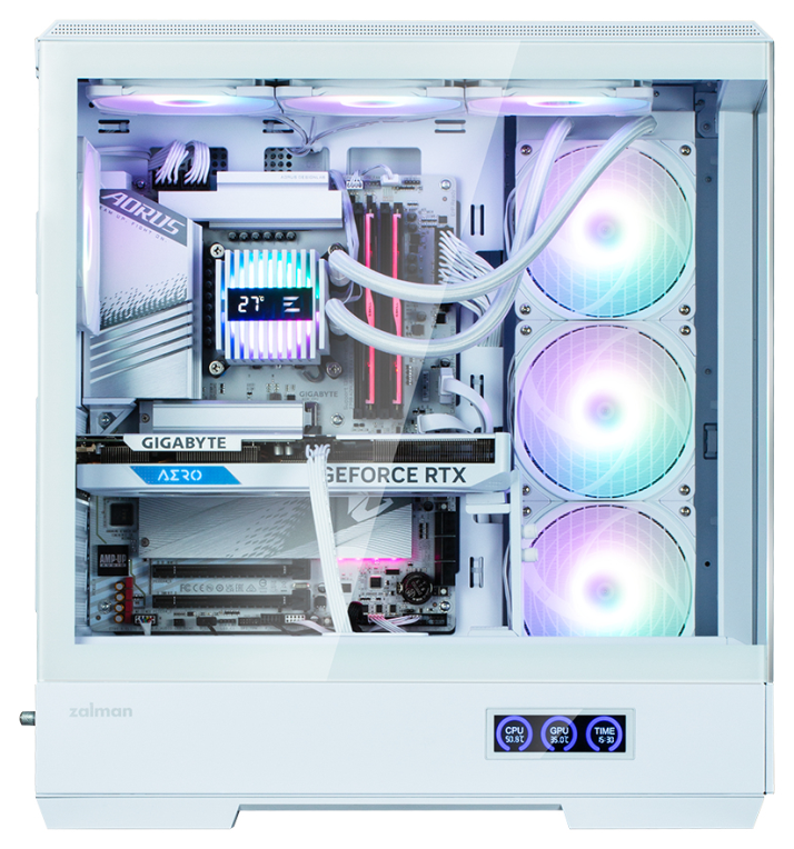 Zalman P50 DS White Midi Tower Blanco