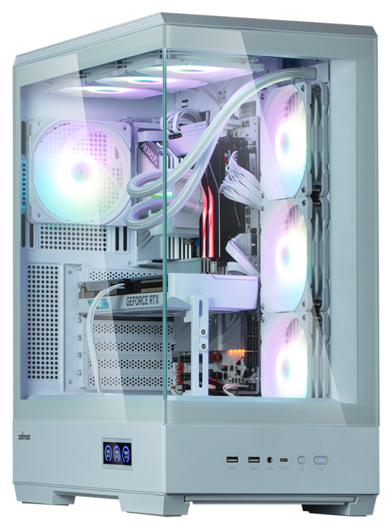 Zalman P50 DS White Midi Tower Blanco