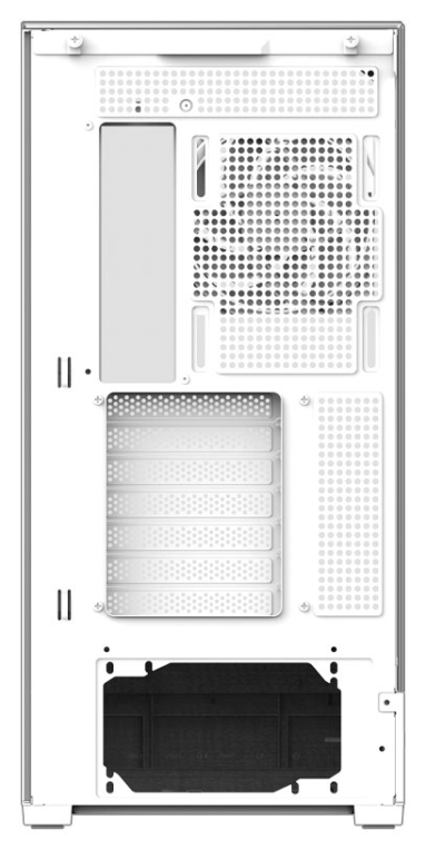 Zalman P40 Prism White Midi Tower Blanco