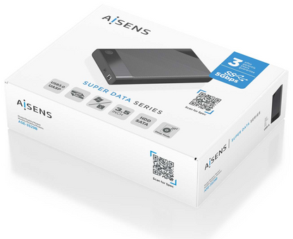 AISENS ASE-3529B caja para disco duro externo Caja de disco duro (HDD) Negro 3.5''