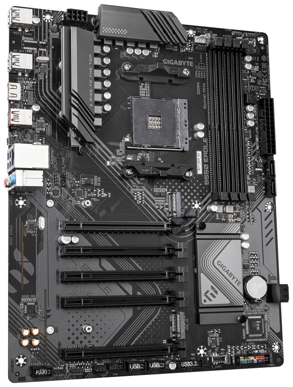 GIGABYTE B550 EAGLE Placa base - Procesadores AMD Ryzen serie 5000 G, VRM de 10+3+1 fases, hasta 3200 MHz DDR4, 1xPCIe 4.0 + 1xPCIe 3.0 M.2, LAN 1GbE, USB 3.2 Gen 2