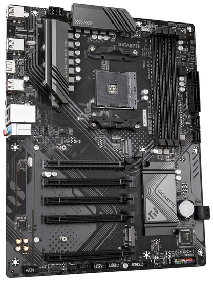 GIGABYTE B550 EAGLE Placa base - Procesadores AMD Ryzen serie 5000 G, VRM de 10+3+1 fases, hasta 3200 MHz DDR4, 1xPCIe 4.0 + 1xPCIe 3.0 M.2, LAN 1GbE, USB 3.2 Gen 2