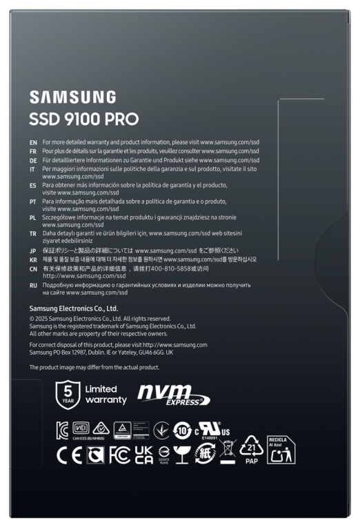 Samsung MZ-VAP1T0 1 TB M.2 PCI Express 5.0 NVMe V-NAND TLC
