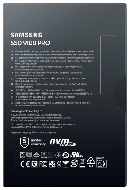 Samsung MZ-VAP1T0 1 TB M.2 PCI Express 5.0 NVMe V-NAND TLC