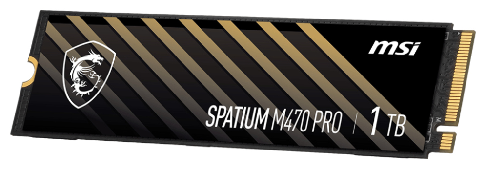 MSI Spatium M470 PRO PCIe 4.0 NVMe M.2 1TB PCI Express 4.0 3D NAND