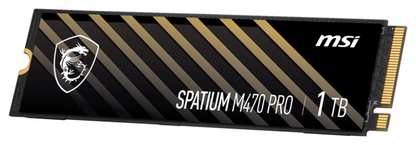 MSI Spatium M470 PRO PCIe 4.0 NVMe M.2 1TB PCI Express 4.0 3D NAND