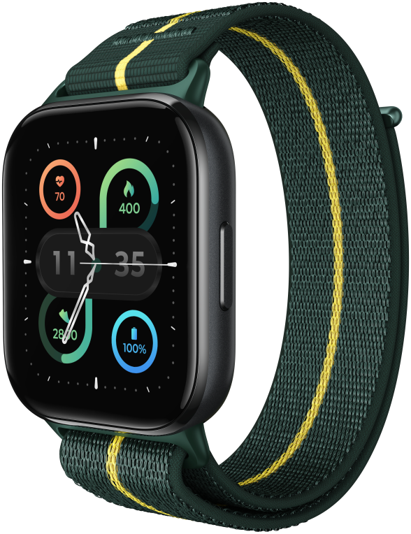 Motorola moto watch fit 4,83 cm (1.9'') OLED 44.5 mm Digital Pantalla tactil Verde, Gris GPS (satelite)
