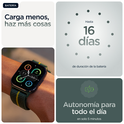 Motorola moto watch fit 4,83 cm (1.9'') OLED 44.5 mm Digital Pantalla tactil Verde, Gris GPS (satelite)