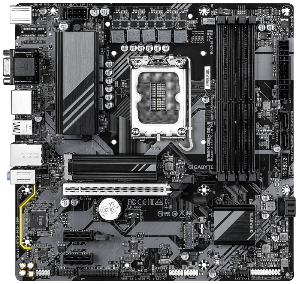 GIGABYTE B760M DS3H GEN5 Placa Base