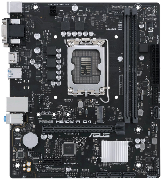 ASUS PRIME H610M-R D4 Intel H610 LGA 1700 micro ATX