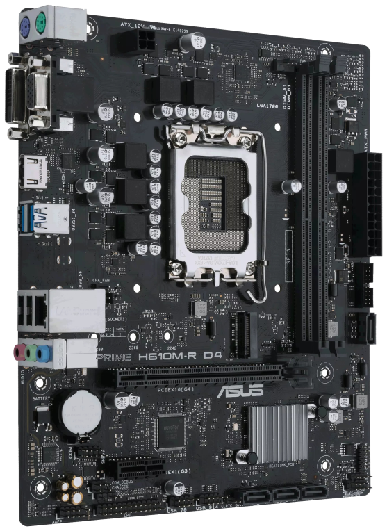 ASUS PRIME H610M-R D4 Intel H610 LGA 1700 micro ATX