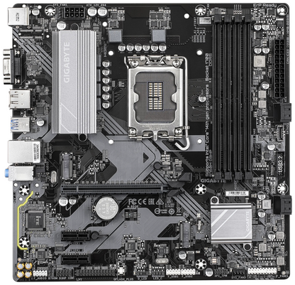 GIGABYTE B760M D3HP Placa Base - Procesadores Intel Core de 14ª Generación, VRM de 4+1+1 fases, hasta 5600 MHz DDR5, 2xPCIe 4.0 M.2, LAN GbE, USB 3.2 Gen 1