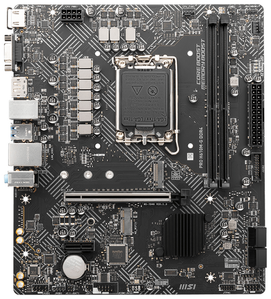 MSI PRO H610M-G DDR4 placa base Intel H610 LGA 1700 micro ATX