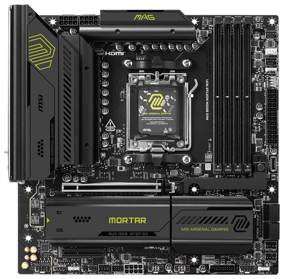 MSI MAG B850M MORTAR WIFI placa base AMD B850 Zócalo AM5 micro ATX