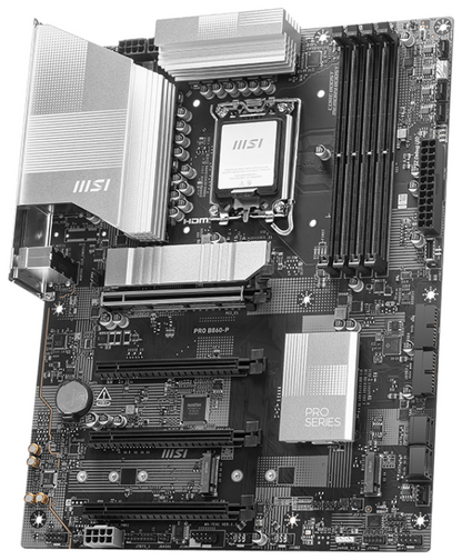 MSI PRO B860-P placa base Intel B860 LGA 1851 (Socket V1) ATX