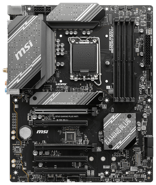 MSI B760 GAMING PLUS WIFI placa base Intel B760 LGA 1700 ATX