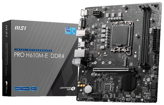 MSI PRO H610M-E DDR4 placa base Intel H610 LGA 1700 micro ATX