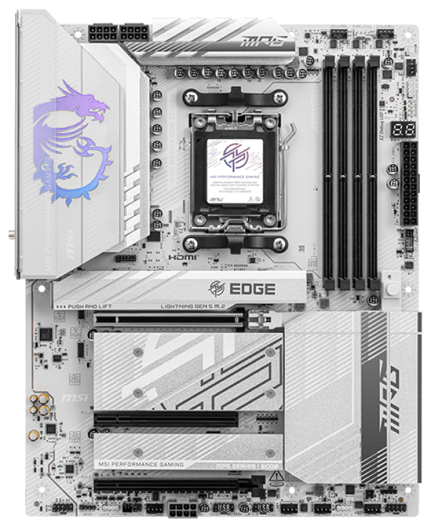 MSI MPG B850 EDGE TI WIFI placa base AMD B850 Zócalo AM5 ATX