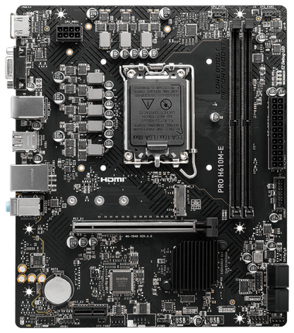 MSI PRO H610M-E placa base Intel H610 LGA 1700 micro ATX