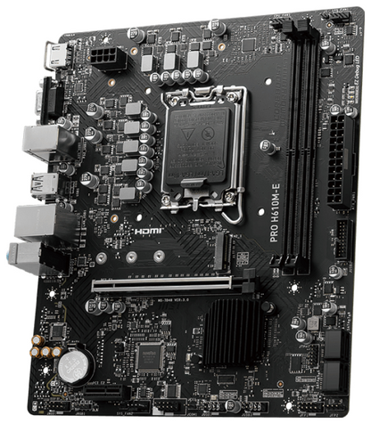 MSI PRO H610M-E placa base Intel H610 LGA 1700 micro ATX