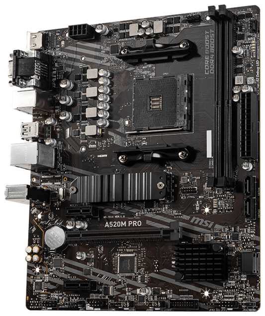 MSI A520M PRO placa base AMD A520 Zócalo AM4 micro ATX