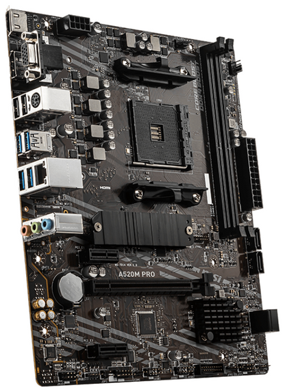 MSI A520M PRO placa base AMD A520 Zócalo AM4 micro ATX