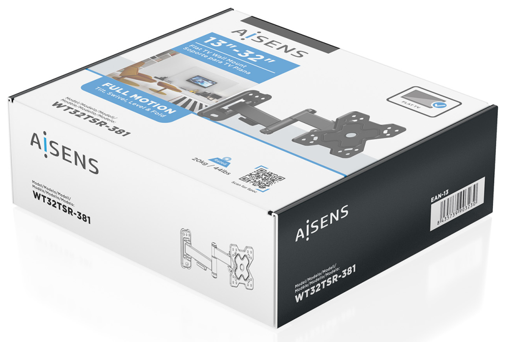 AISENS WT32TSR-381 soporte para TV 81,3 cm (32'')