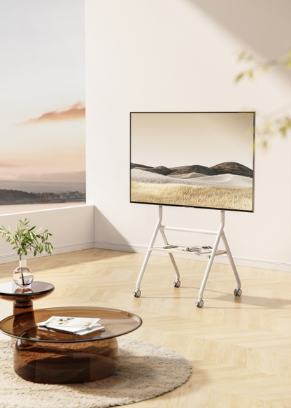 Ewent EW1582 soporte para TV 2,18 m (86'') Blanco, Madera