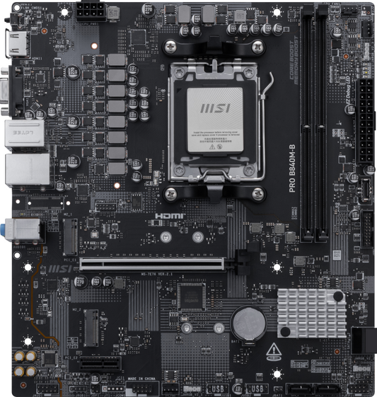 MSI PRO B840M-B placa base AMD B840 Zócalo AM5 micro ATX