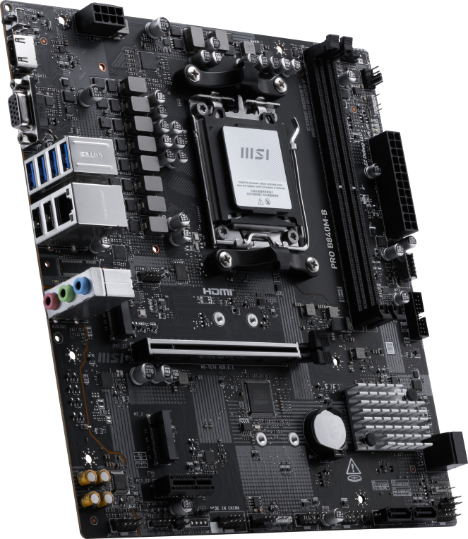 MSI PRO B840M-B placa base AMD B840 Zócalo AM5 micro ATX
