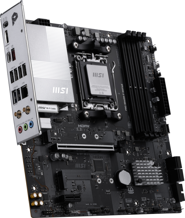 MSI PRO B840M-P WIFI6E placa base AMD B840 Zócalo AM5 micro ATX