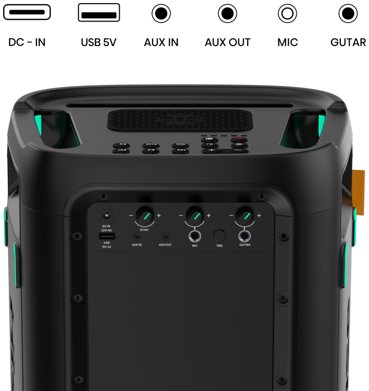 Hisense Party Storm Altavoz para fiestas Negro 300 W