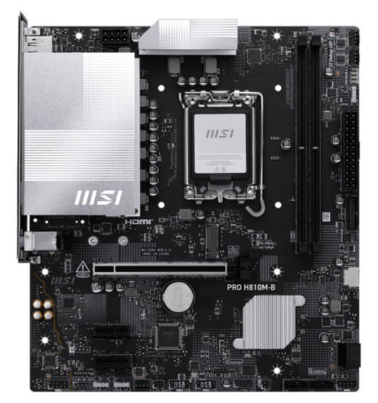MSI PRO H810M-B placa base Intel H810 LGA 1851 (Socket V1) micro ATX