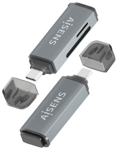 AISENS ASCR-2C10-GR lector de tarjeta USB 3.2 Gen 1 (3.1 Gen 1) Type-C